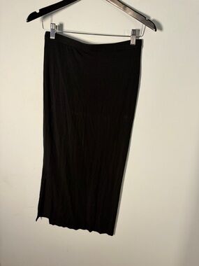 Josh Brown super soft Black Women’s Midi Skirt - Sleek Straight Fit